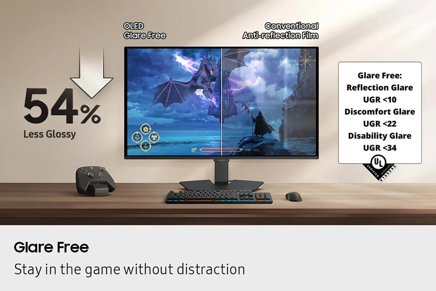 Samsung Odyssey G50SF 27″ QHD OLED HDR10 144Hz .03ms Gaming Monitor