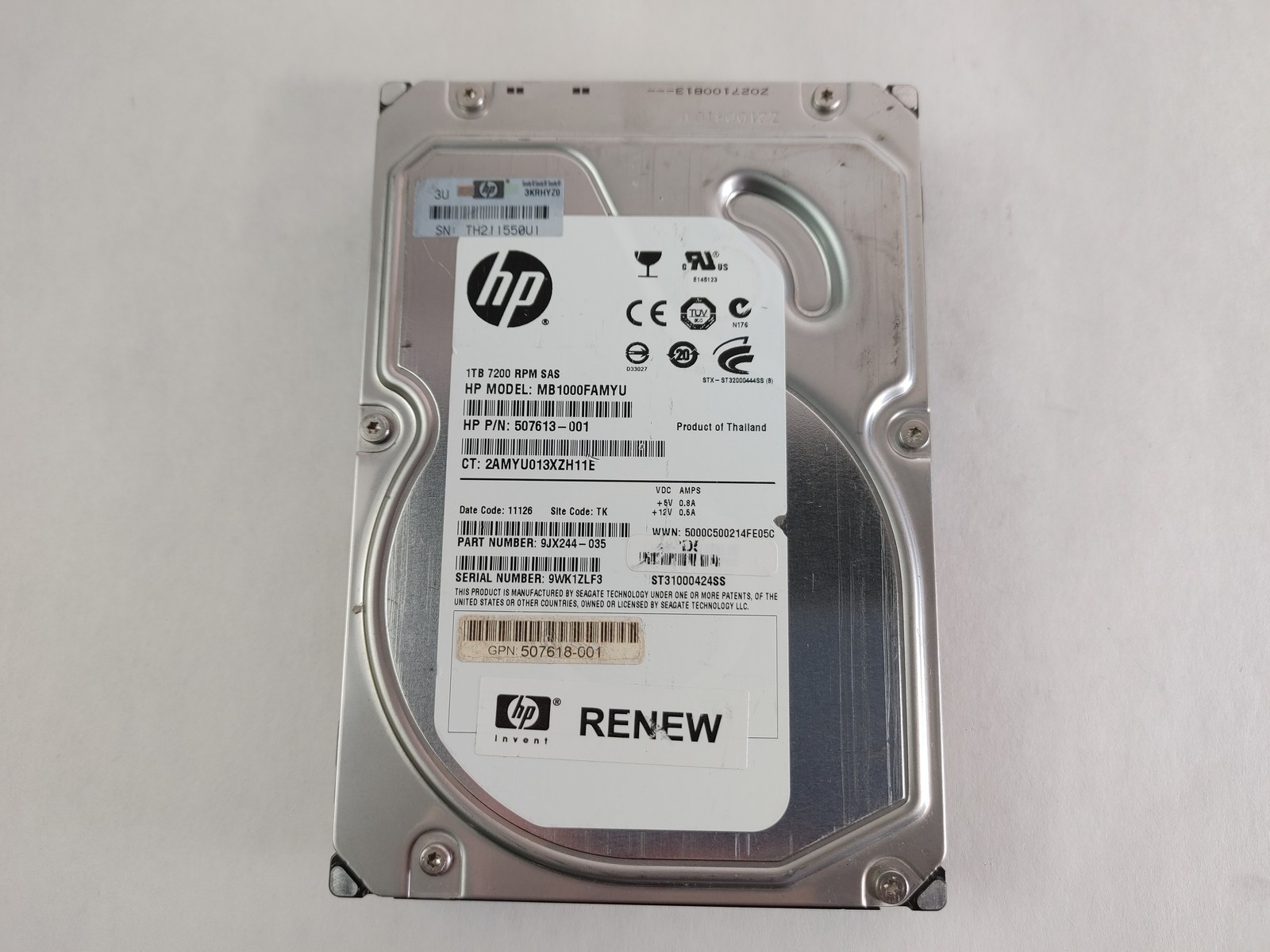 Lot of 2 Seagate HP Constellation ST31000424SS 1 TB 3.5″ SAS 2 Enterprise Drive