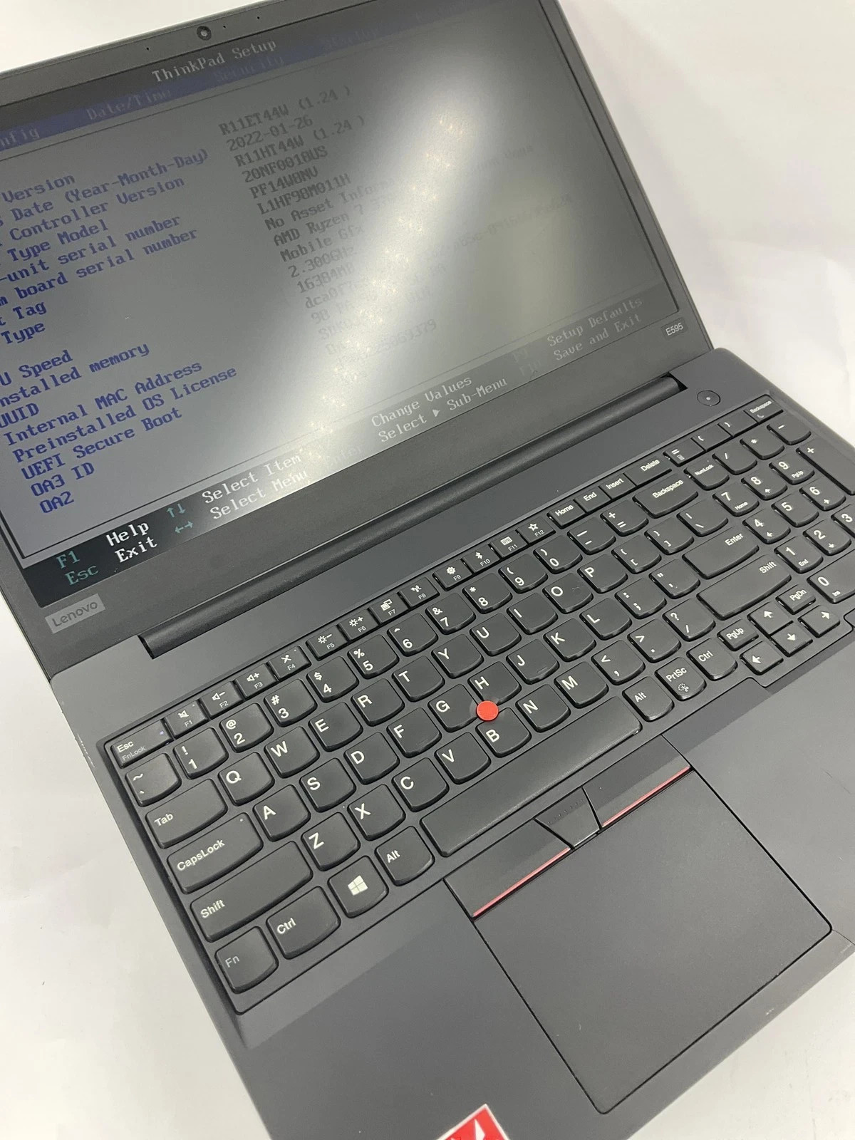 Lenovo ThinkPad E595 15.6″ AMD Ryzen 7 3700U 16GB DDr4 256GB Win11P Office 2024