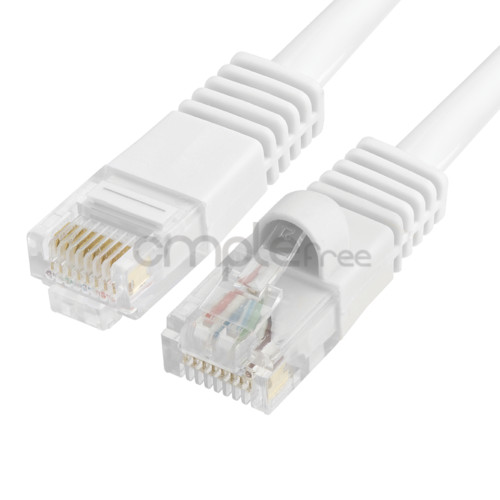 10x 1.5FT CAT5e Cable Ethernet Lan Network CAT5 RJ45 Patch Cord White NEW