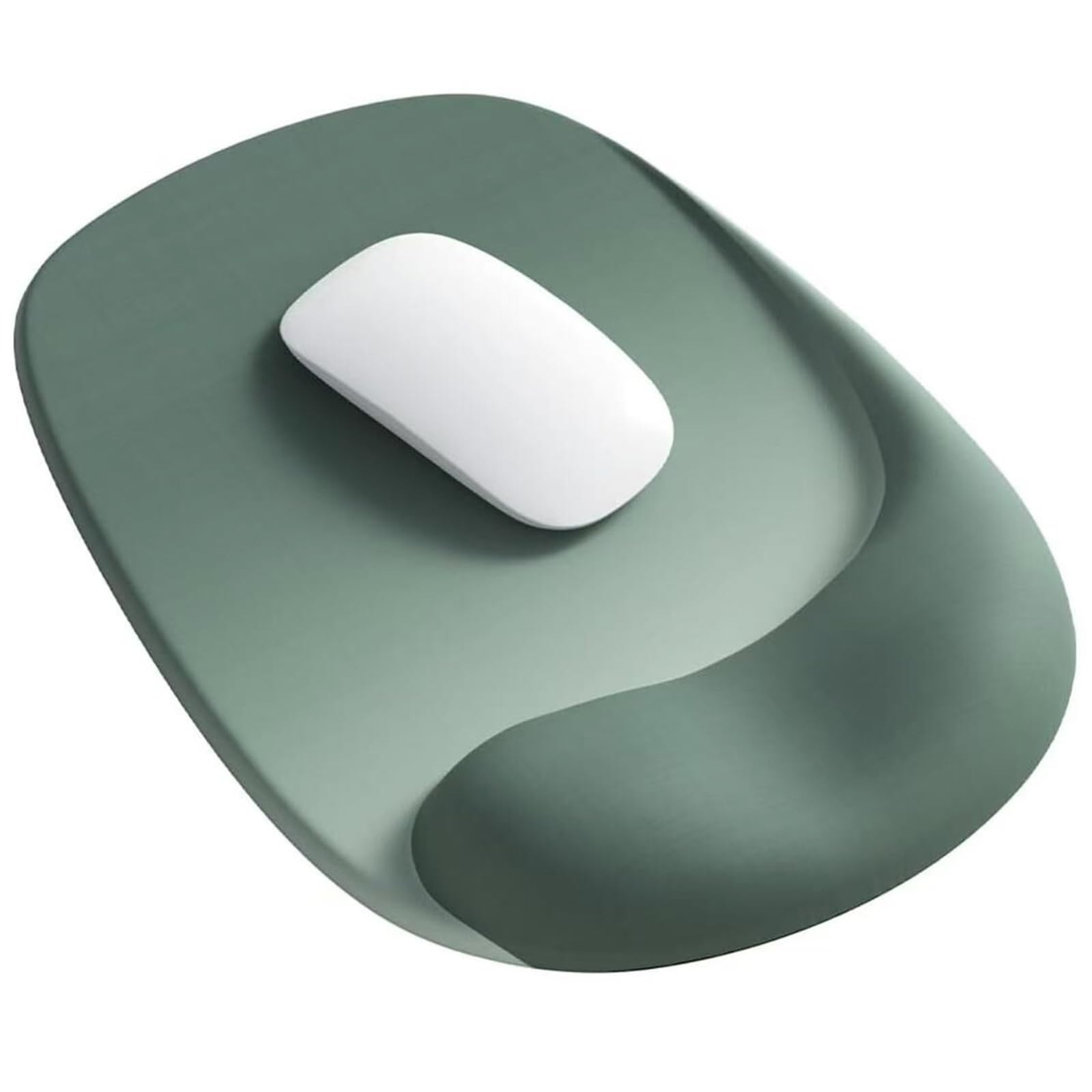 Ergonomic Mouse Pad with Wrist Rest, Gel Mousepad 10 Inches X 7 Inches, Green