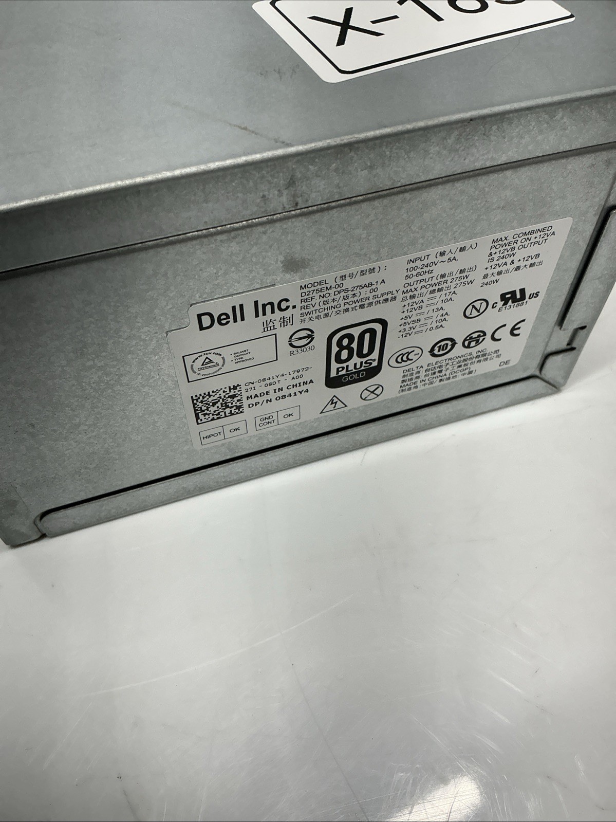 Dell inc D275EM-00 power supply X-163