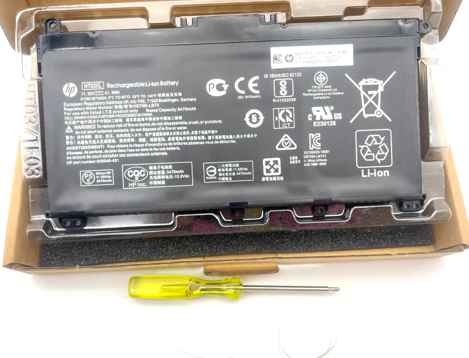 NEW Genuine 41.9Wh HT03XL HT03041XL Battery for HP Pavilion 14 15 17 240 245 G7