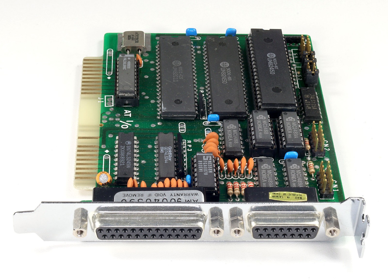 NEW-IN-BOX 8-bit ISA Multi-I/O Card (Par, 2xS, Game) with Original Cable Adapter
