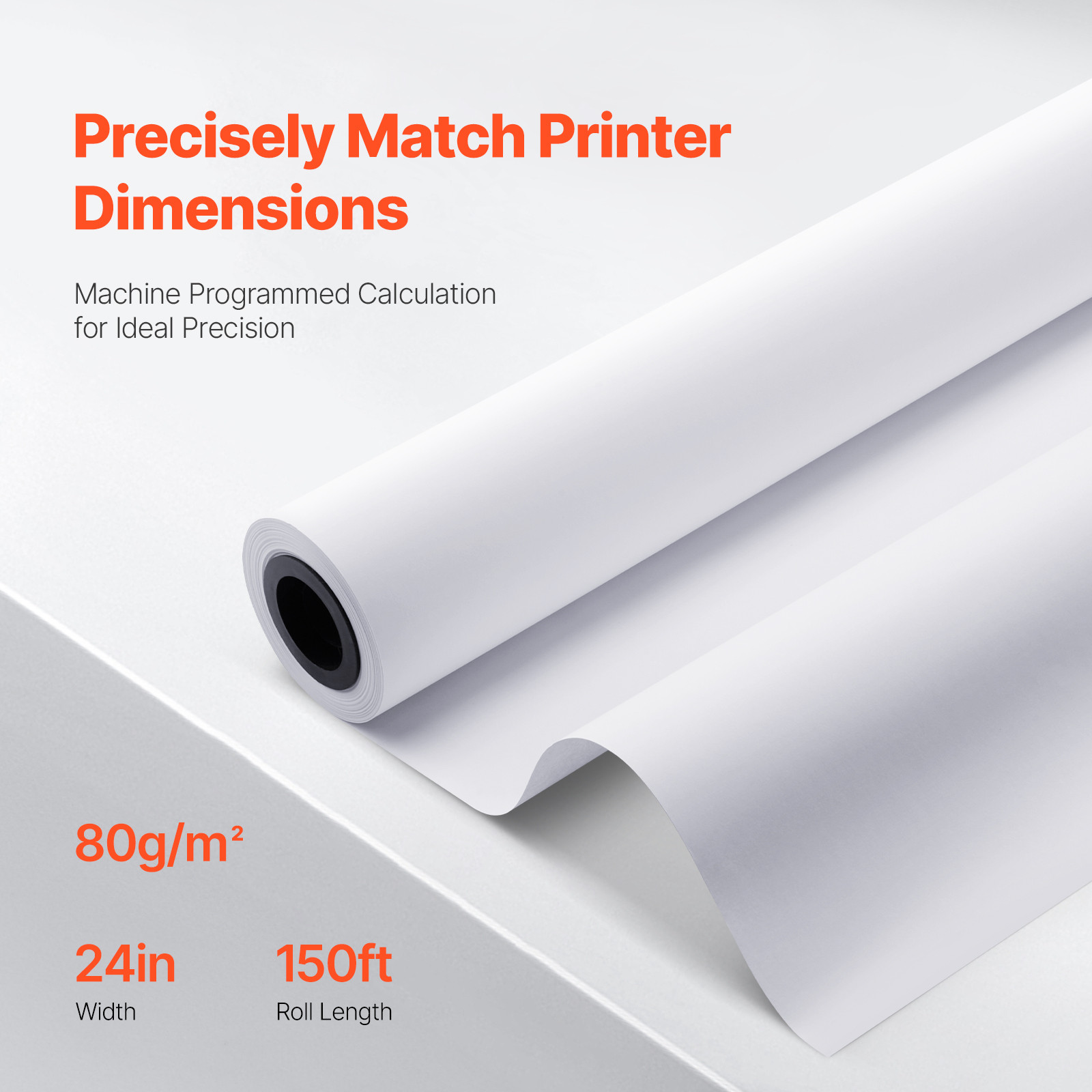 Wide Format Paper Plotter Paper 24″x150’/ 36″ x 150′ CAD Bond For Inkjet Printer