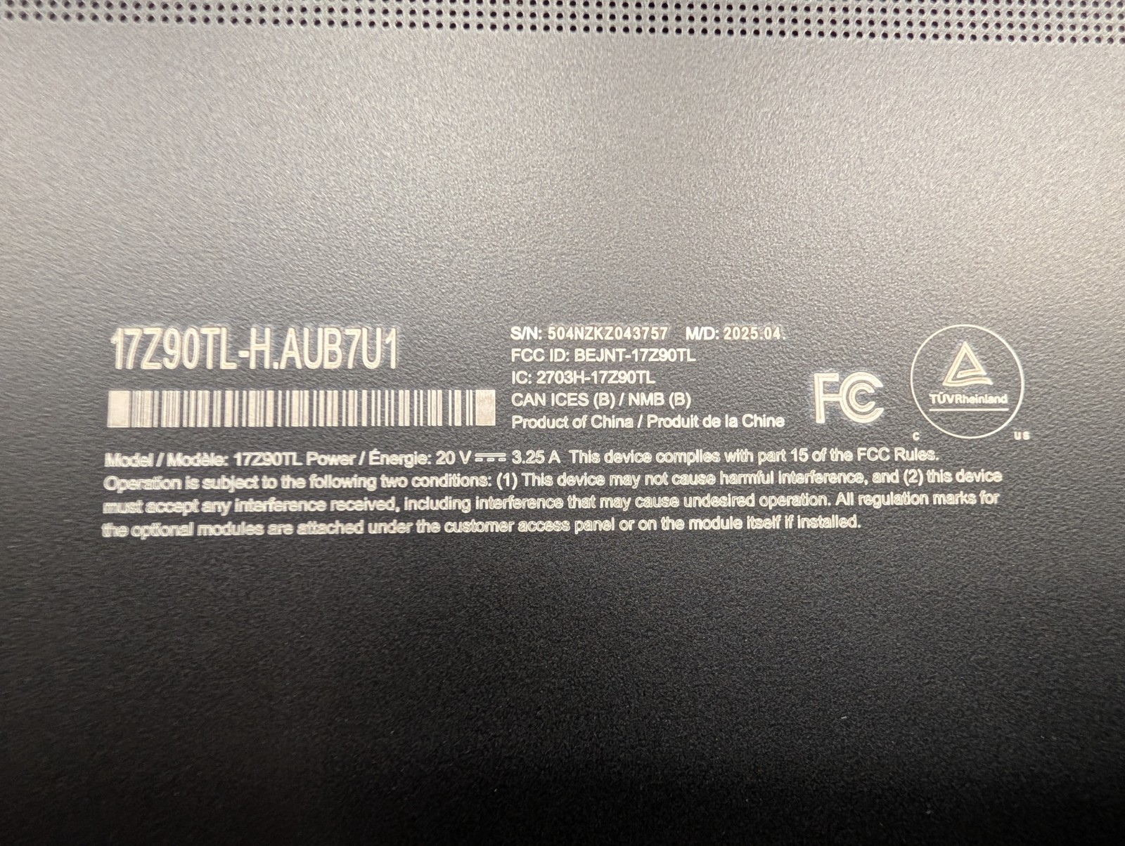 LG Gram 17″ Laptop Intel Core Ultra 7 258V 32GB 2TB SSD Win 11 Home 64-Bit