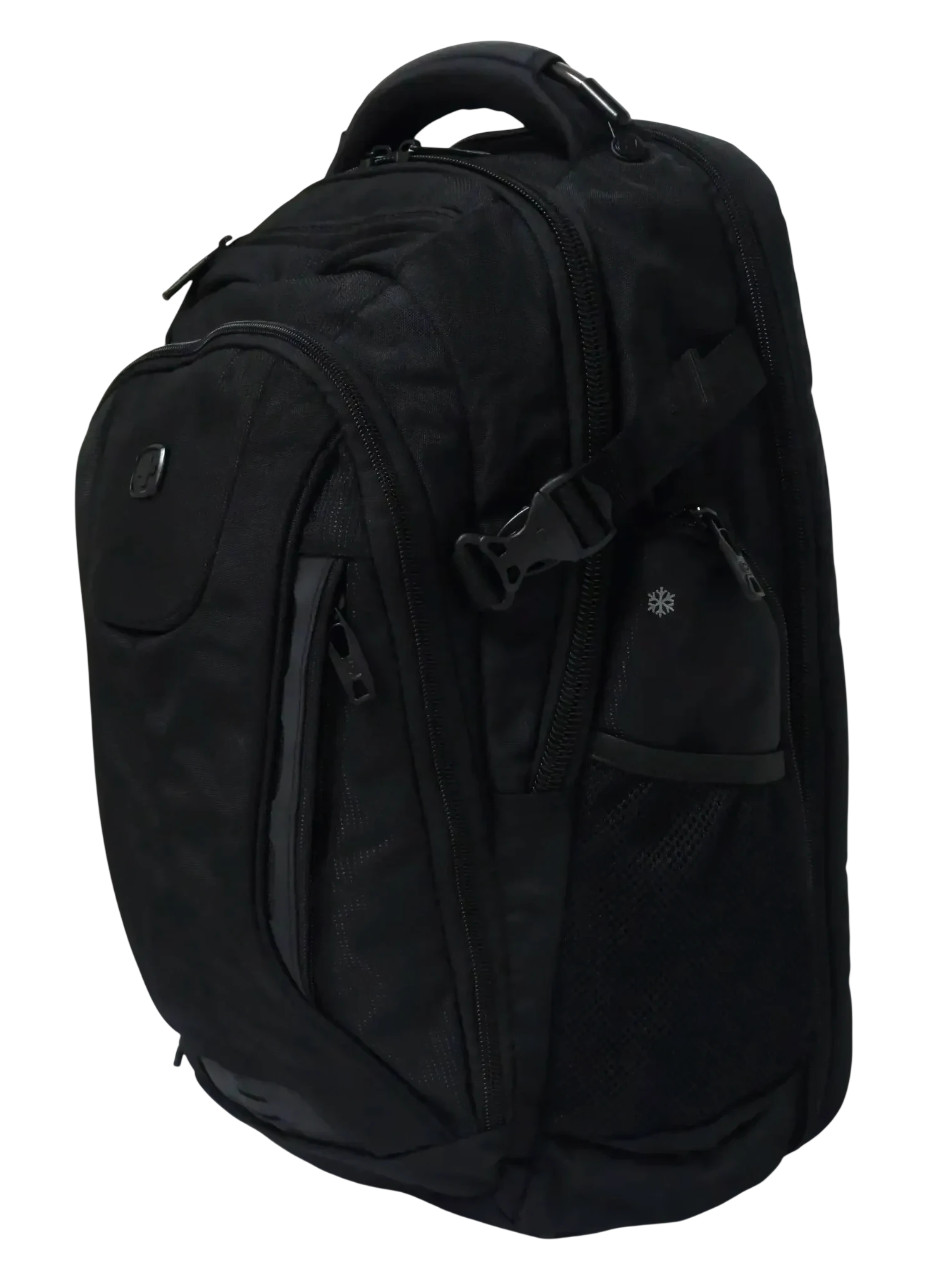 SwissGear ScanSmart Laptop Bag, Black Stealth, Fits 15-Inch Notebook.