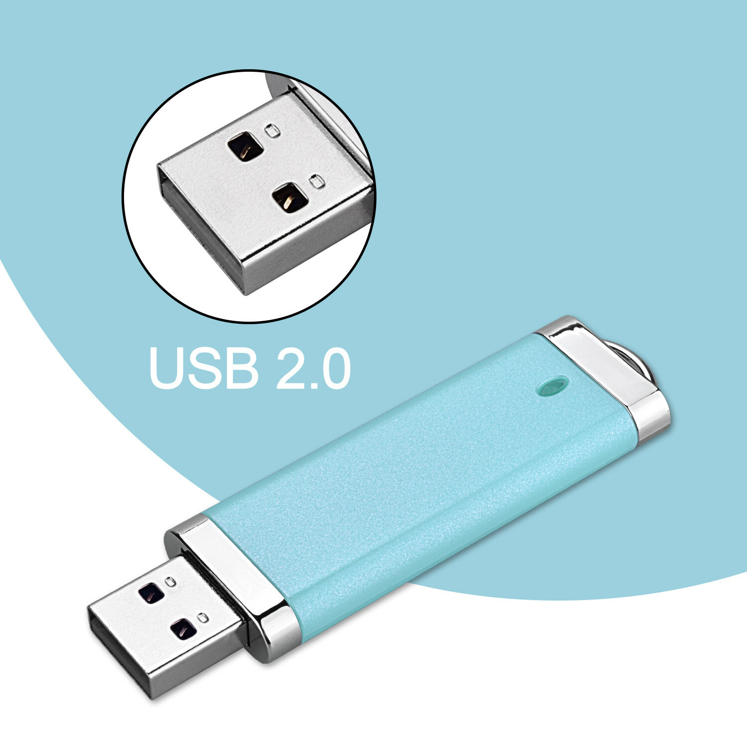 Mixed Color 3 Pack USB 2.0 32GB 64GB 3PCS Metal Flash Drive USB Memory Stick Pen