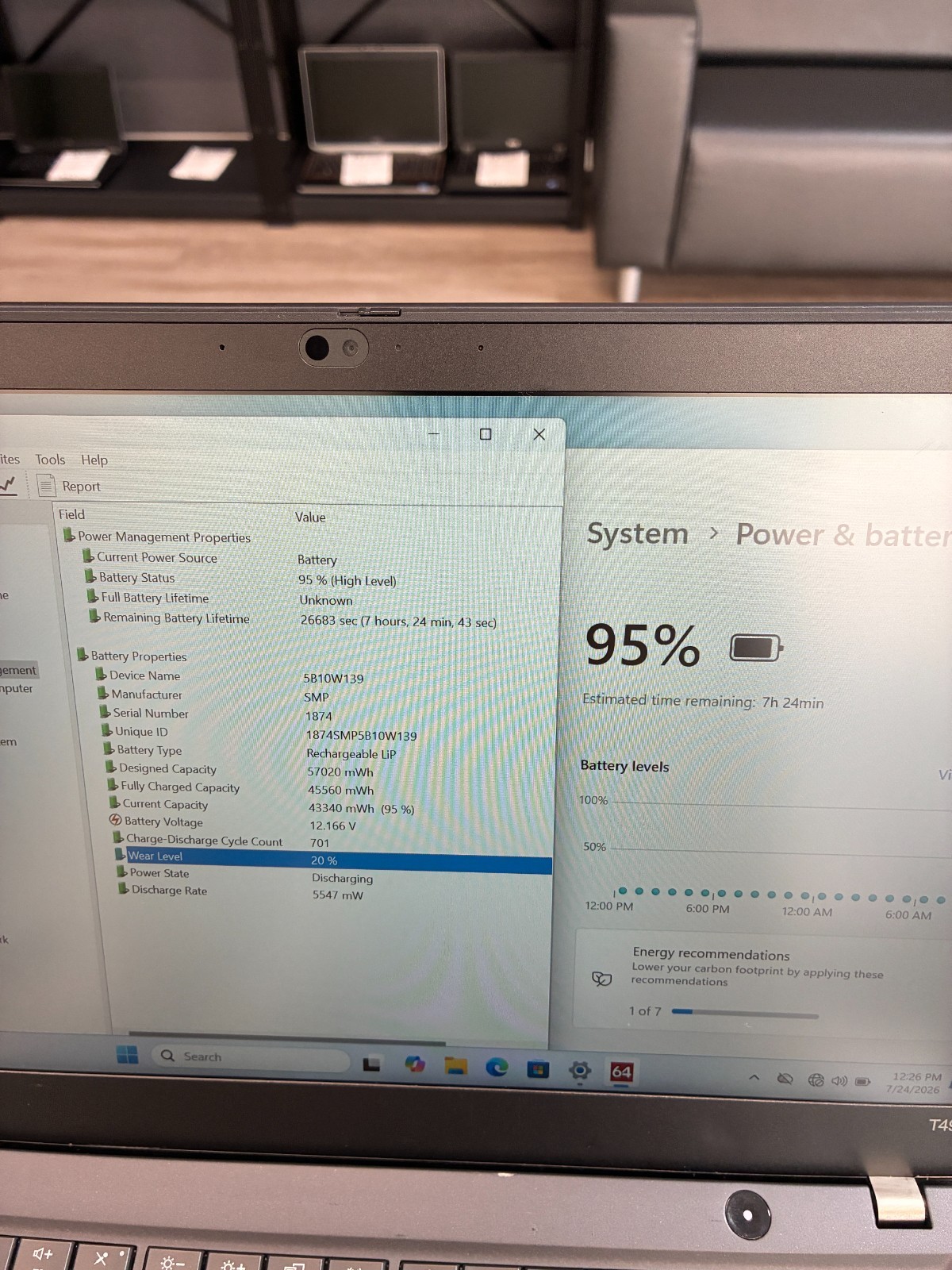 Lenovo ThinkPad T495s: Touch 14″ / Ryzen 7 3700U / RAM 16Gb / SSD 512Gb / Win 11