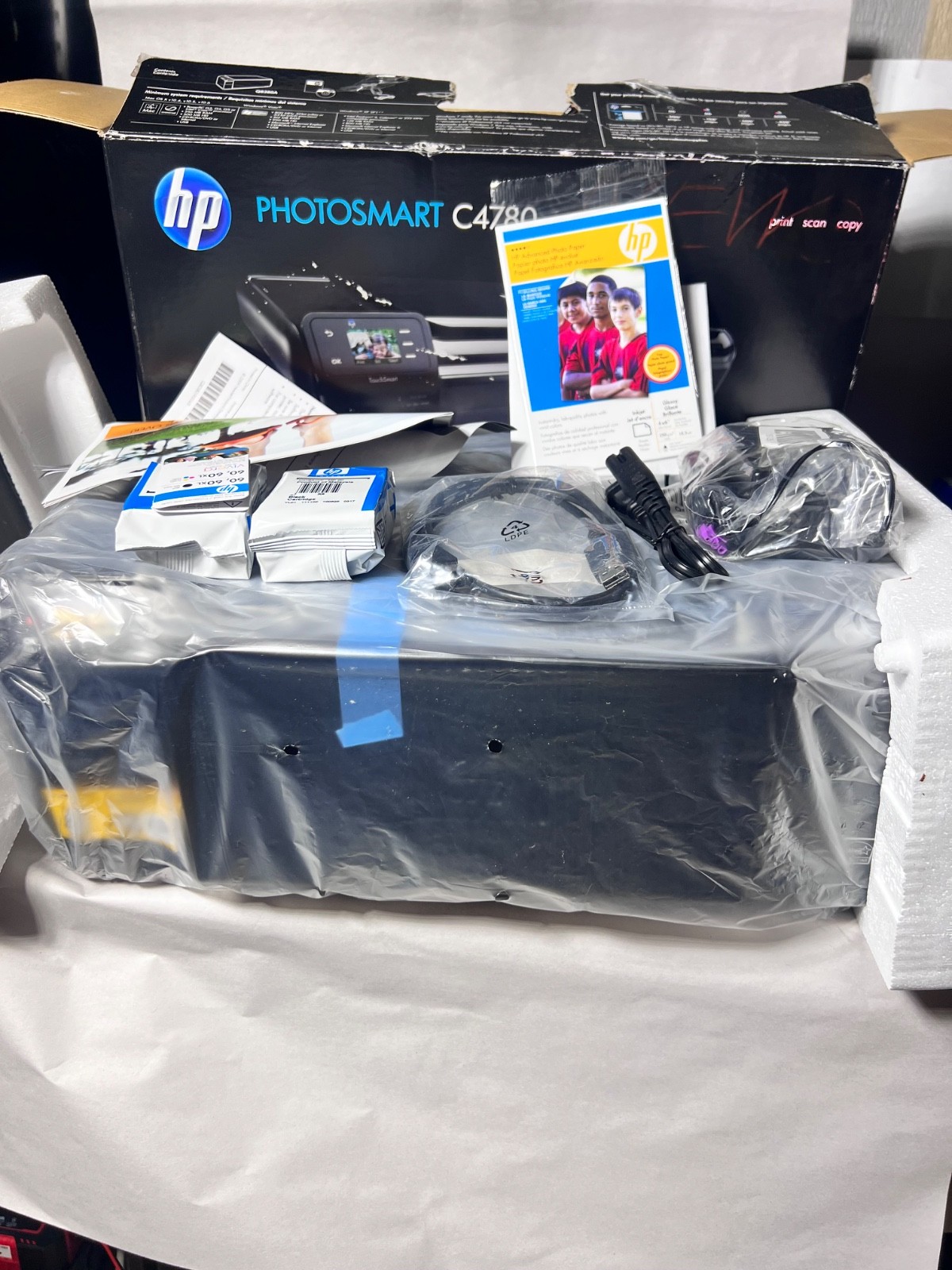 HP Photosmart C4780 All-In-One Wireless InkJet Print, Scan, Copy ALL in One