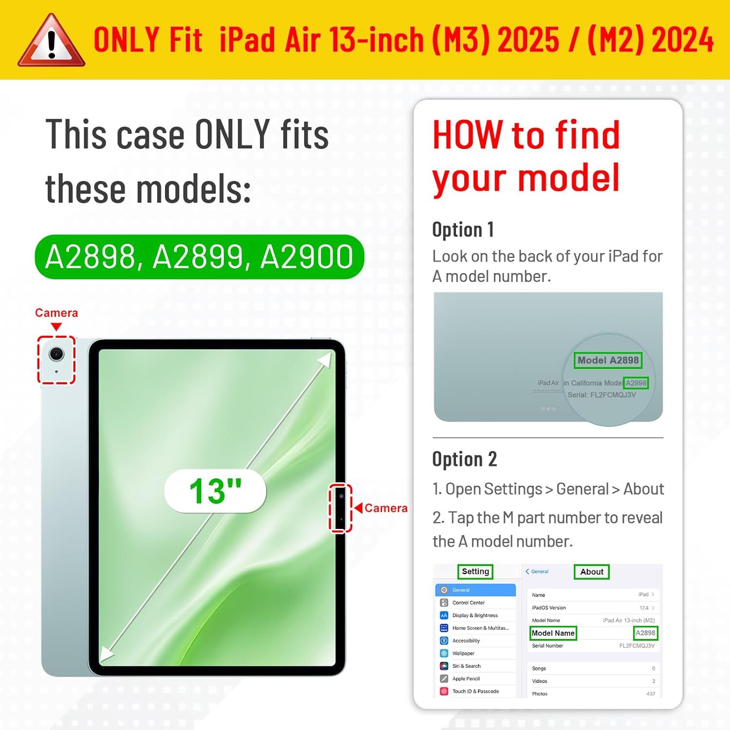 Backlight Keyboard Case for iPad Air 13-inch (M2) 2024 Soft TPU Back Cover Stand