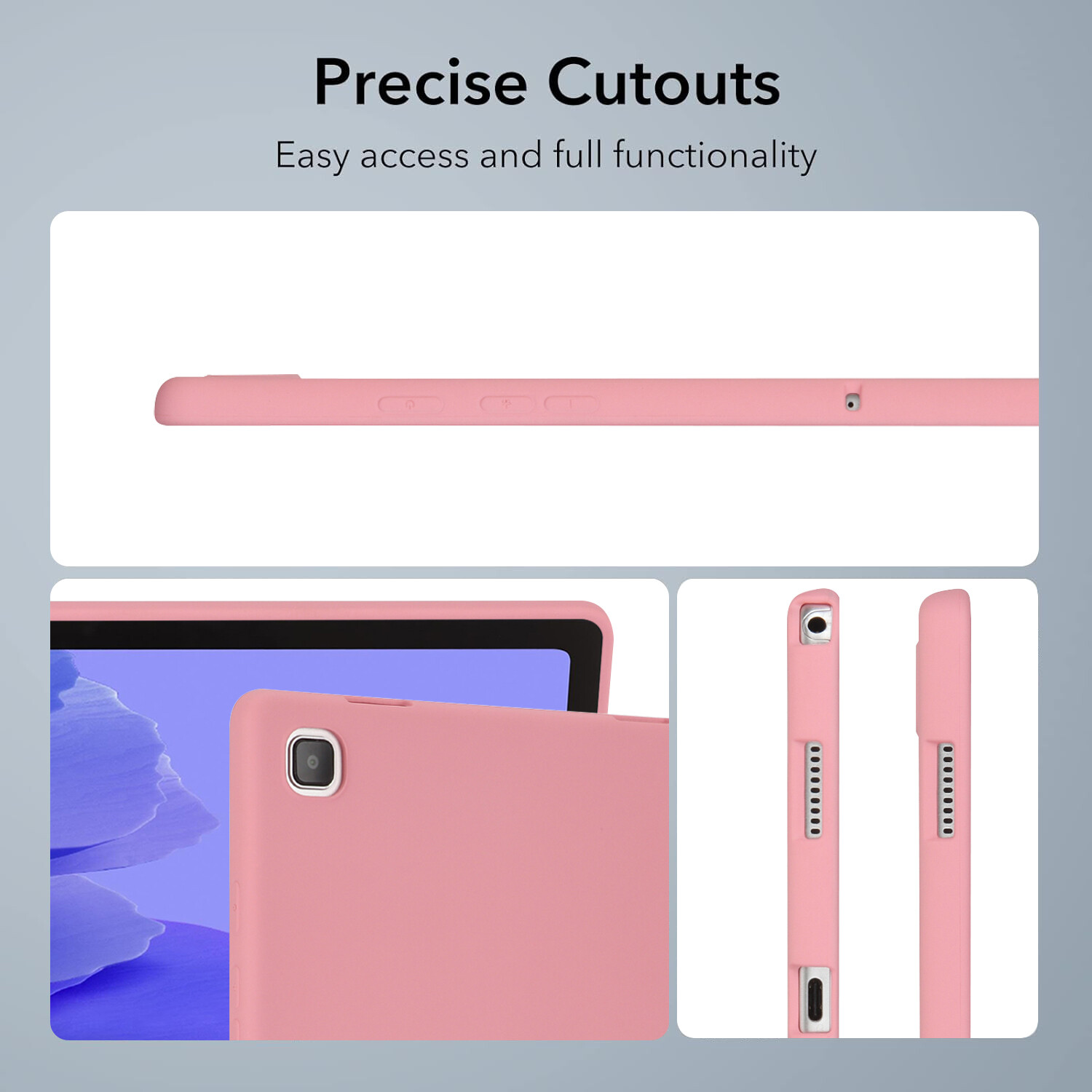 Soft TPU Skin-Feel Slim Case For Samsung Galaxy Tab S9/S9 FE+/S8/S6/A9+/A8/A7