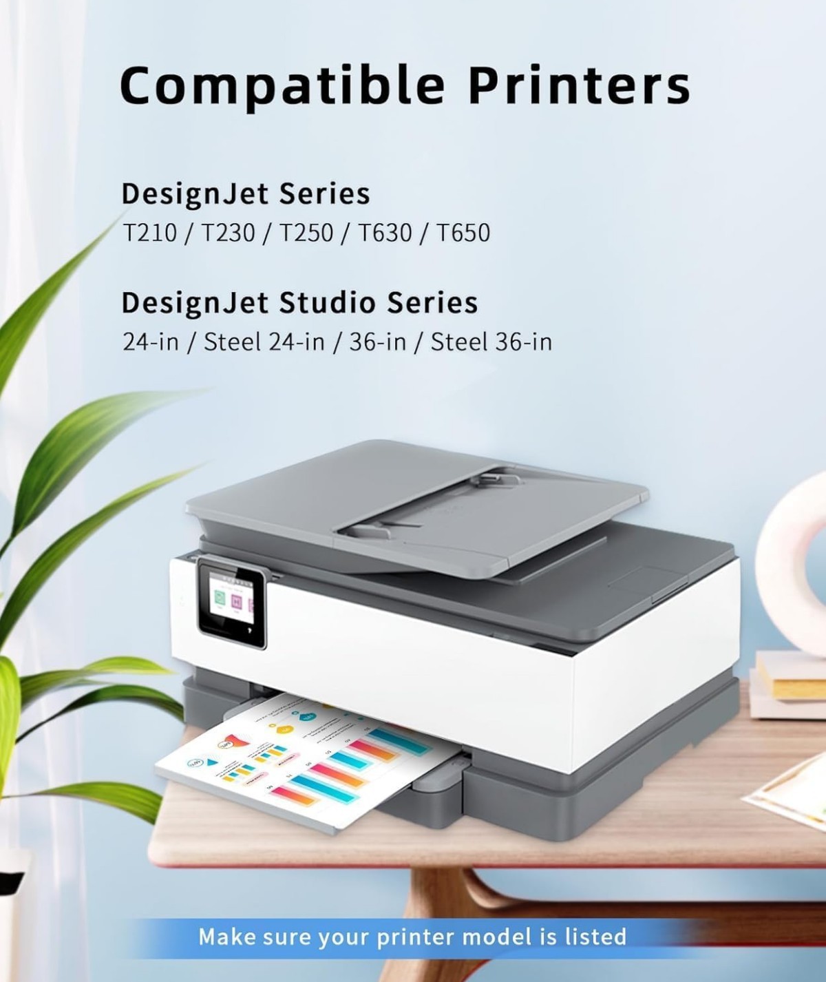 Q-image 712XL Ink Cartridges Combo Pack 5 Pack 2 Black CMY for DesignJet