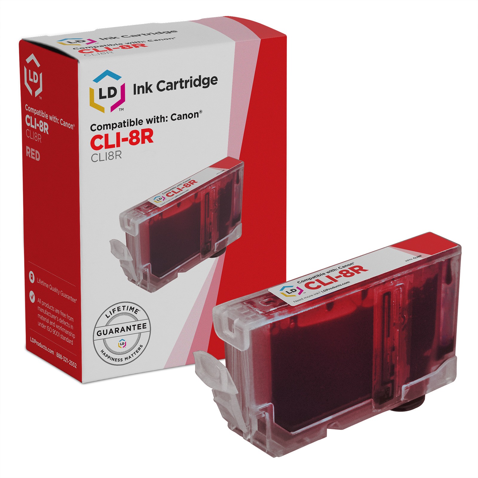 LD Products Canon PGI5 CLI8R Red Ink Cartridge Kit