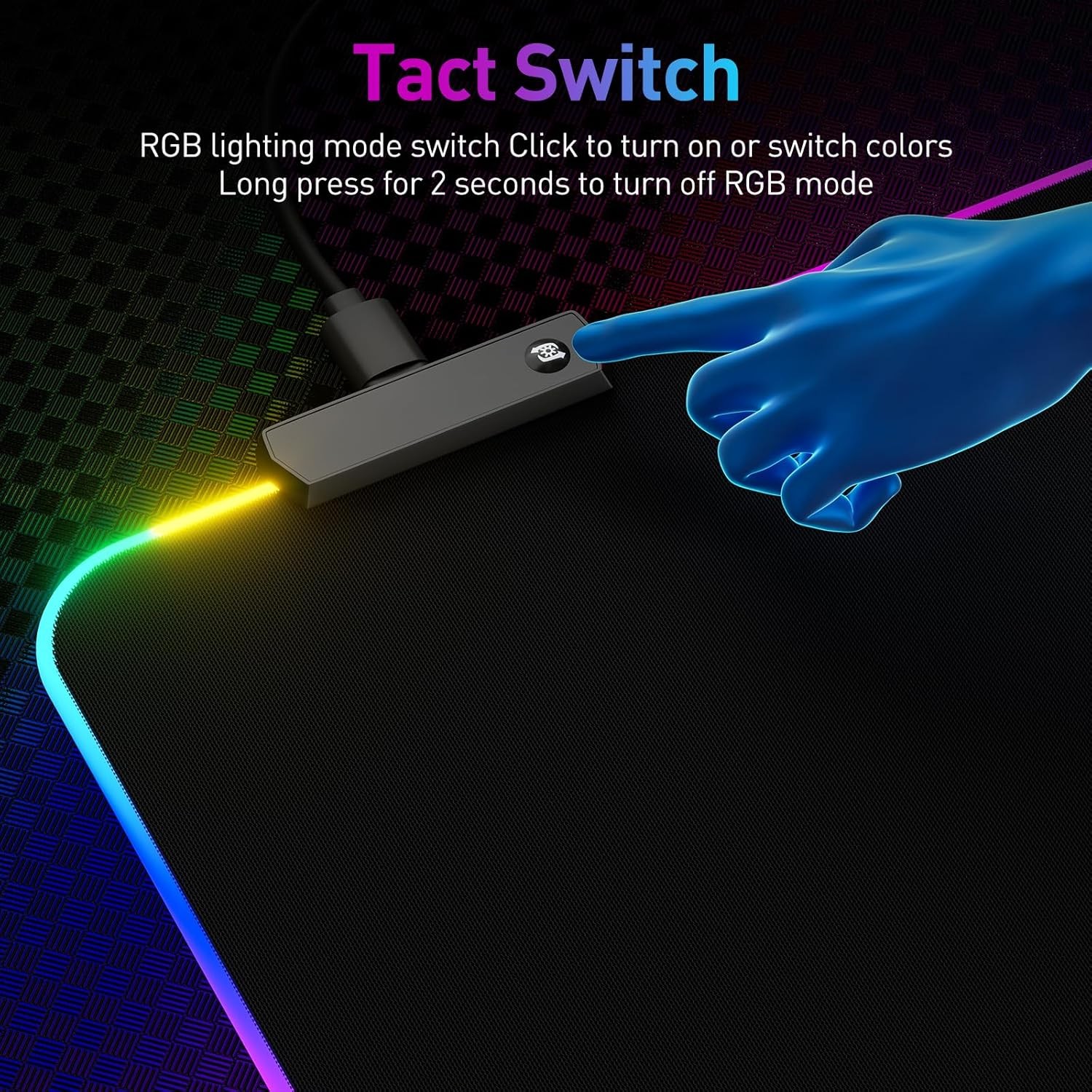RGB LED Extra Large Soft Gaming Mouse Pad Extended Glowing Desk Mat
