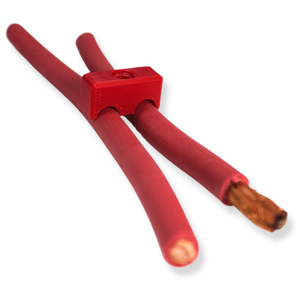Big Jeff Audio RCA Cable Clips Wire Management 20 Pack Red and Black
