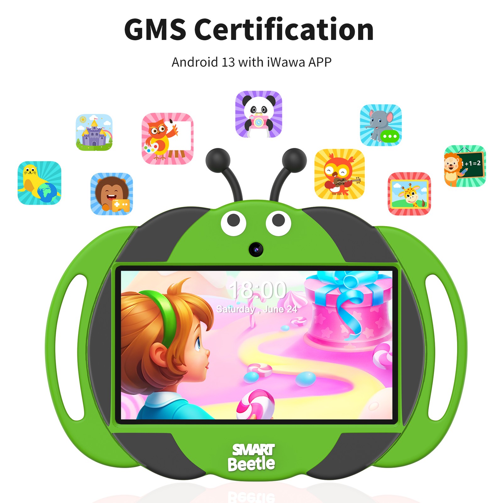 7 inch Kids Tablet PC Android Education 32GB Pad Dual Camera Quad Core Age 3-10