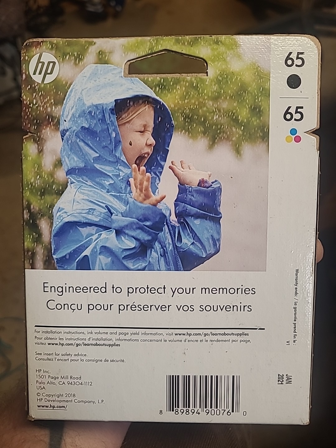 Genuine HP 65 (T0A36AN) Black & Tri-color Ink Cartridges OEM New. Exp 03/2021