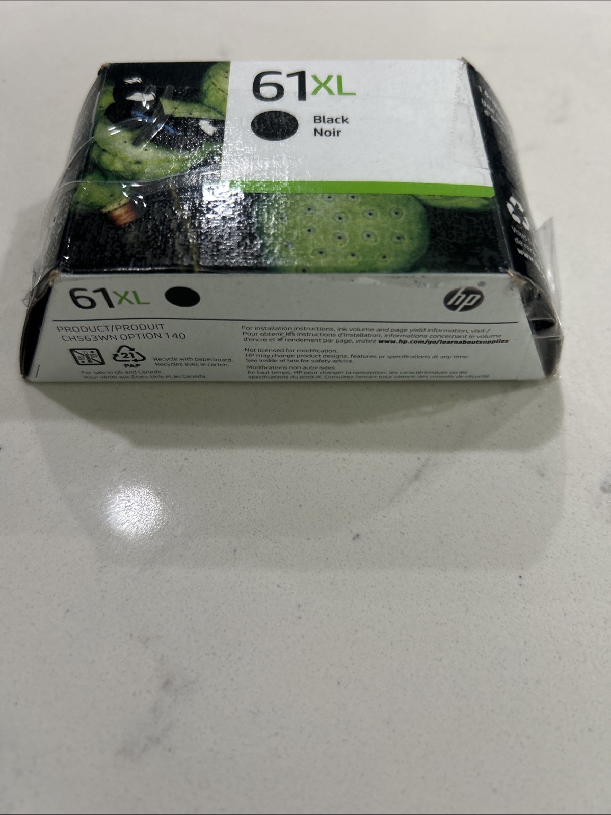 HP 61XL Black High Yield Ink Cartridge – CH563WN#140 Exp 8/2023