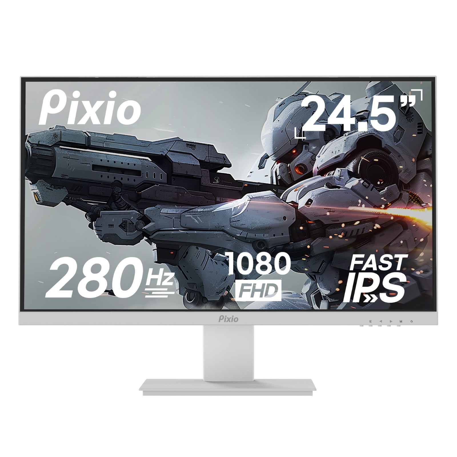 Pixio PX259 Prime White 25″ 280Hz 1080p Gaming Monitor | Certified Refurbished