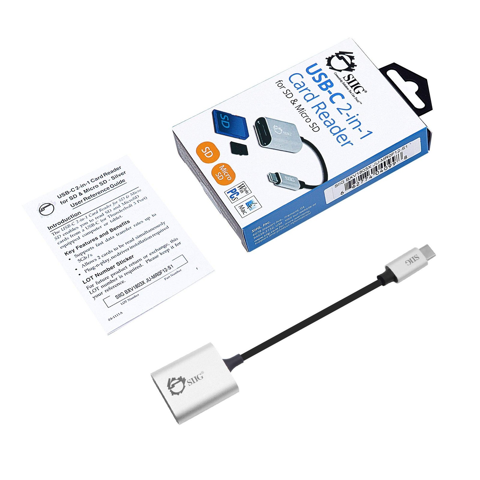 USB 2-in-1 Card Reader for SD & Micro SD – Compact Aluminum Case – 5Gbps Data…