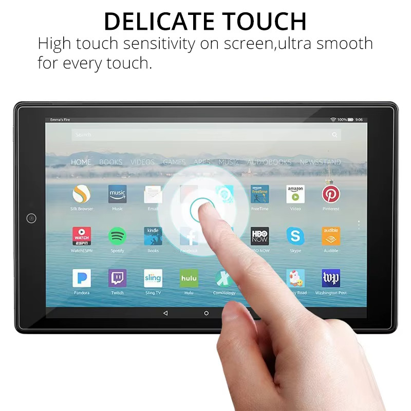 4x Tempered Glass Screen Protector For Amazon Fire HD 10 Tablet 10.1″ 2017/2019