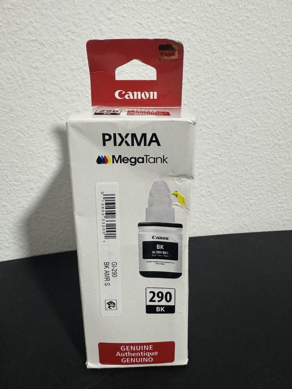Canon 290 BK Black Ink Bottle OEM Original Pixma – New, Sealed
