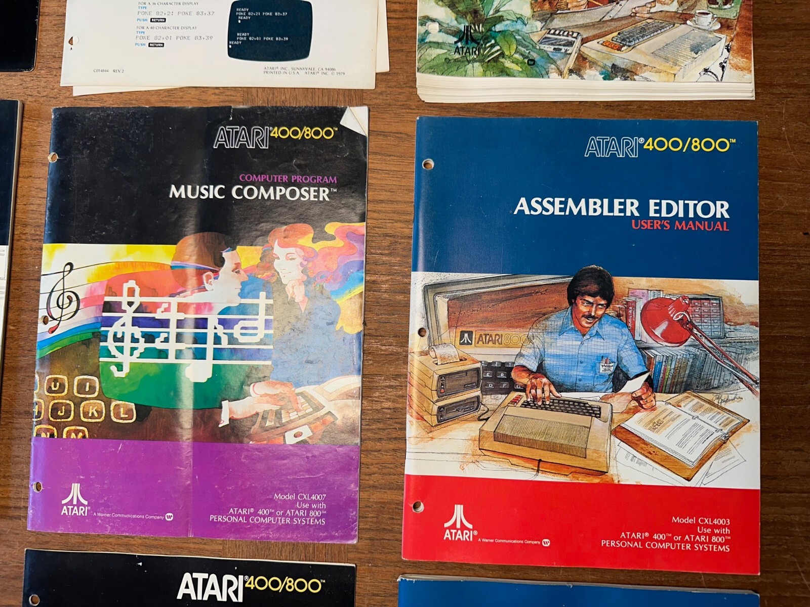 ATARI Vintage Game & Computer Manuals Lot of 11 Please See Pictures For Details