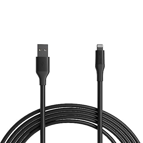 Apple MFi Certified USB-A to Lightning Charger Cable for iPhone 10 feet Black
