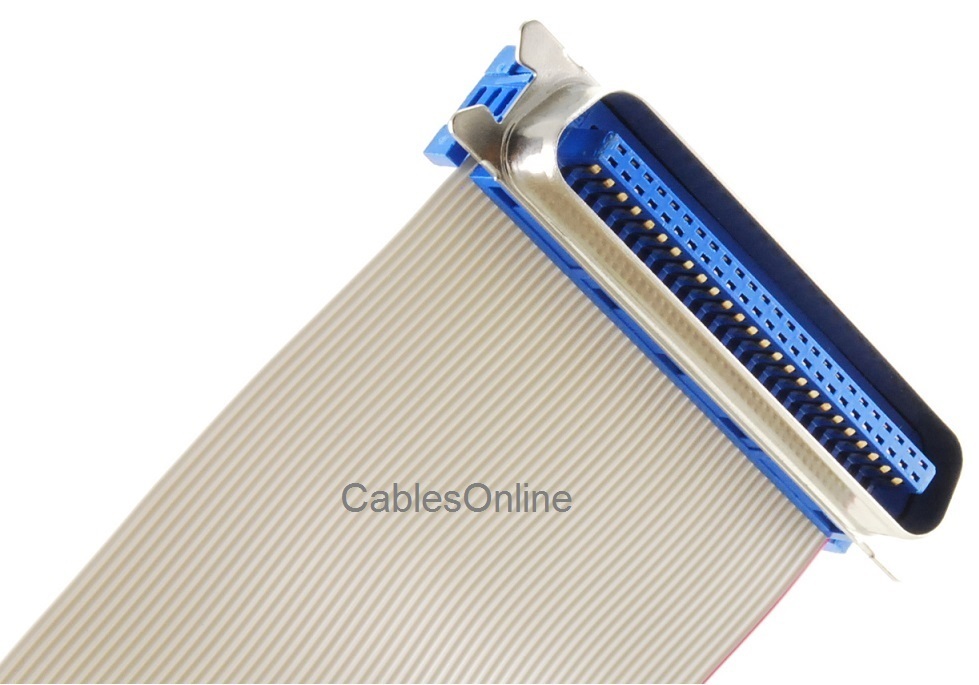 12″ CN50 50-Pin Male to IDC50 50-Pin Female Ribbon Cable, CablesOnline FS-1012
