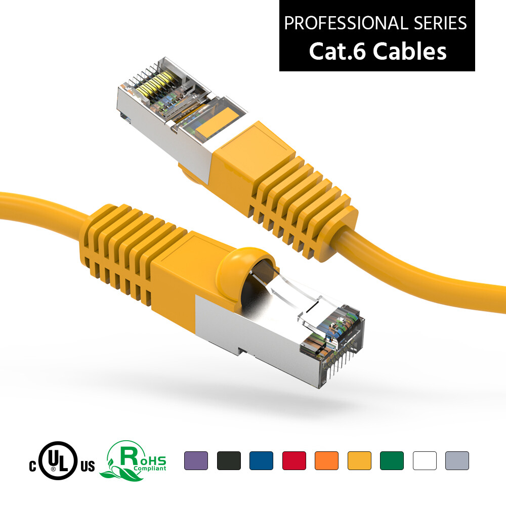 CAT6 SSTP Network Giga Lan Patch Ethernet Double Shielded 30FT TO 150’FT Cable