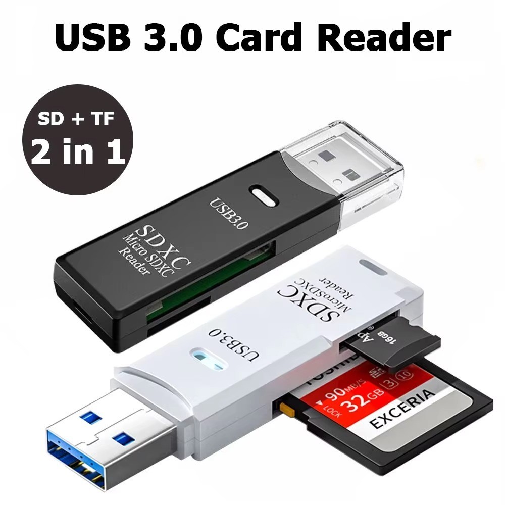USB 2.0/3.0 Micro SD SDHC TF Card Reader Memory Adapter for PC Laptop Camera