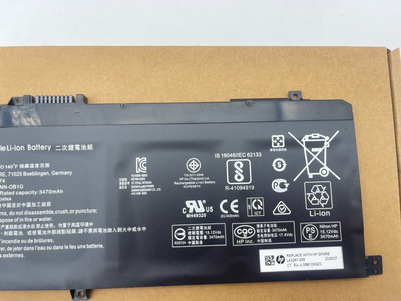 Genuine 55.67Wh SA04XL SAO4XL Battery For HP Envy X360 15-DR 15-DR0010TX Series