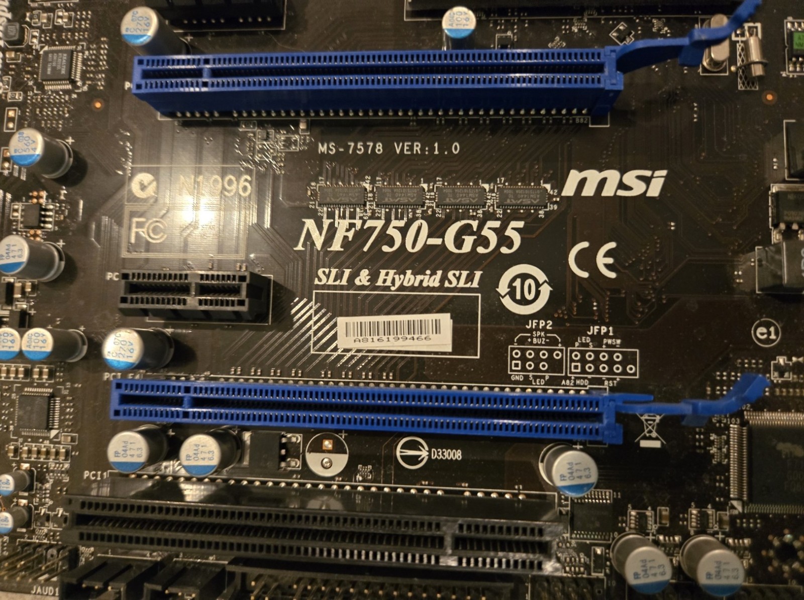 MSI NF750-G55 Motherboard, 16GB RAM, Phenom X6 1090T CPU