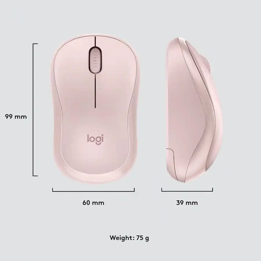 Logitech M220 Silent Wireless Mouse, 2.4 GHz with USB Receiver – Rose 🔥New🔥