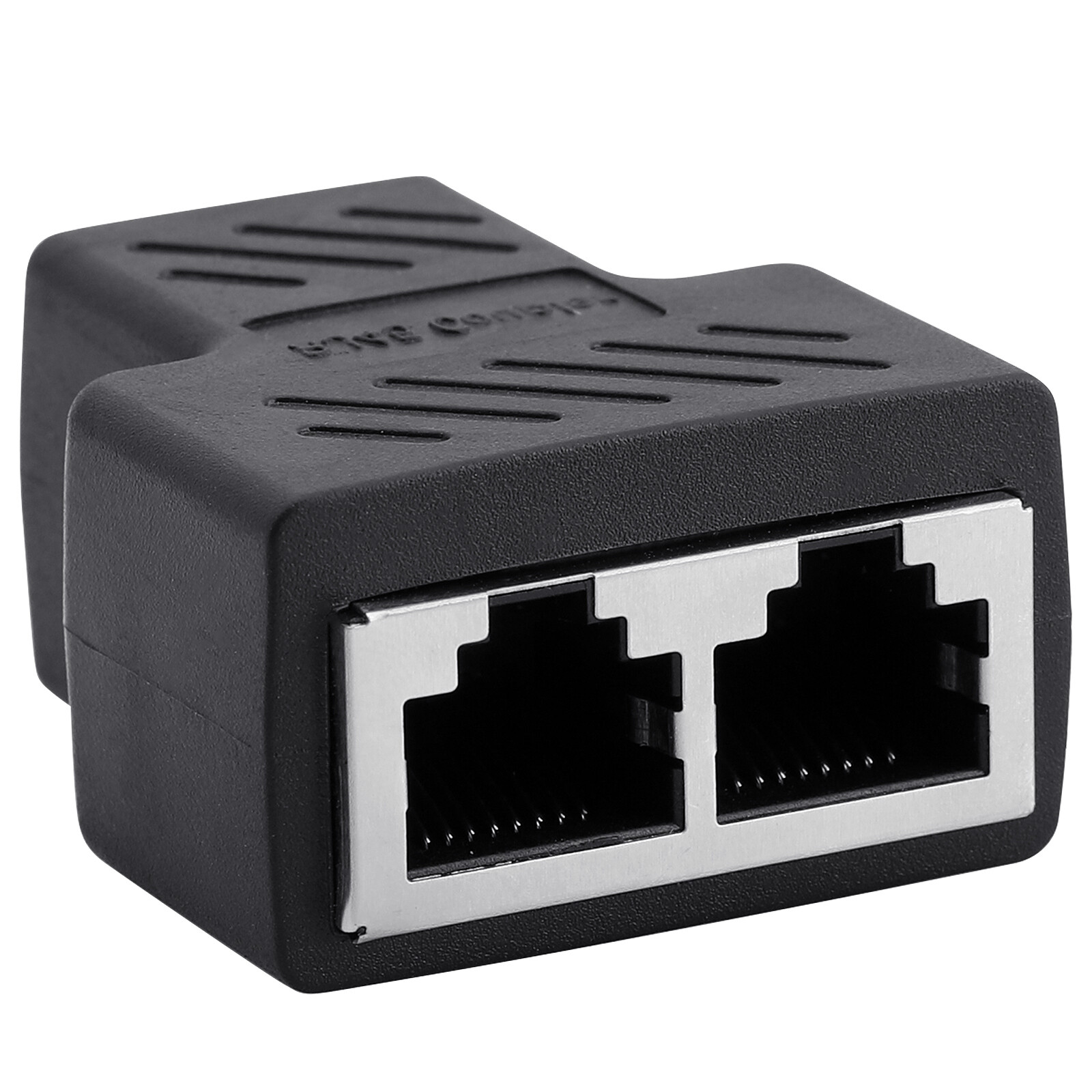 RJ45 Splitter Adapter 1 to 2 Ways Dual Female Port CAT6/5/7LAN Ethernet Plug LOT