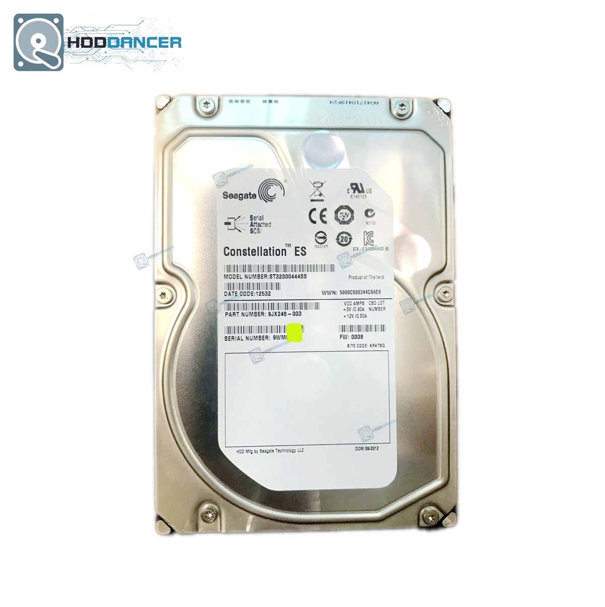 Seagate ST32000444SS Constellation ES 2TB 3.5” SAS 6Gbs 7.2K Hard Drive