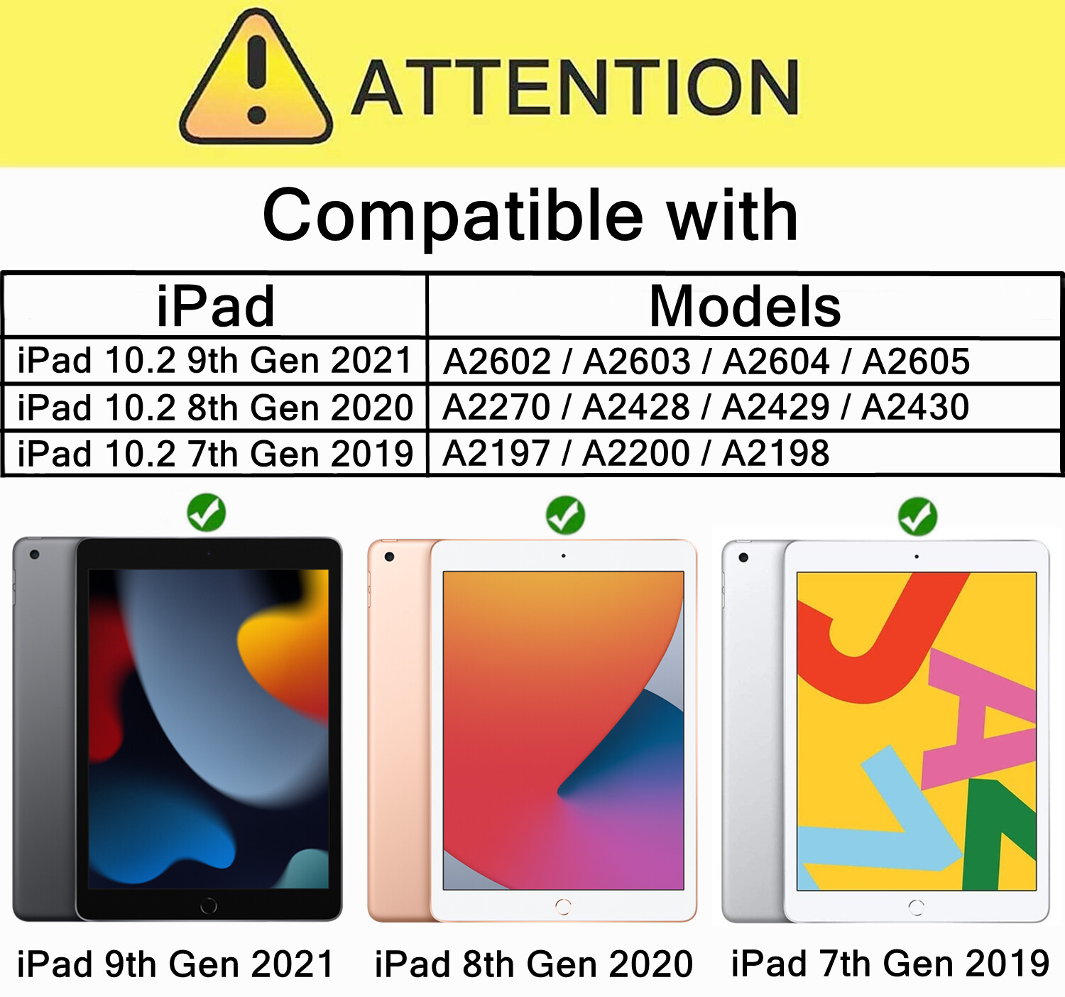 Kids Case For iPad 9th/8th/7th Generation 10.2″ with Built-in Screen Protector