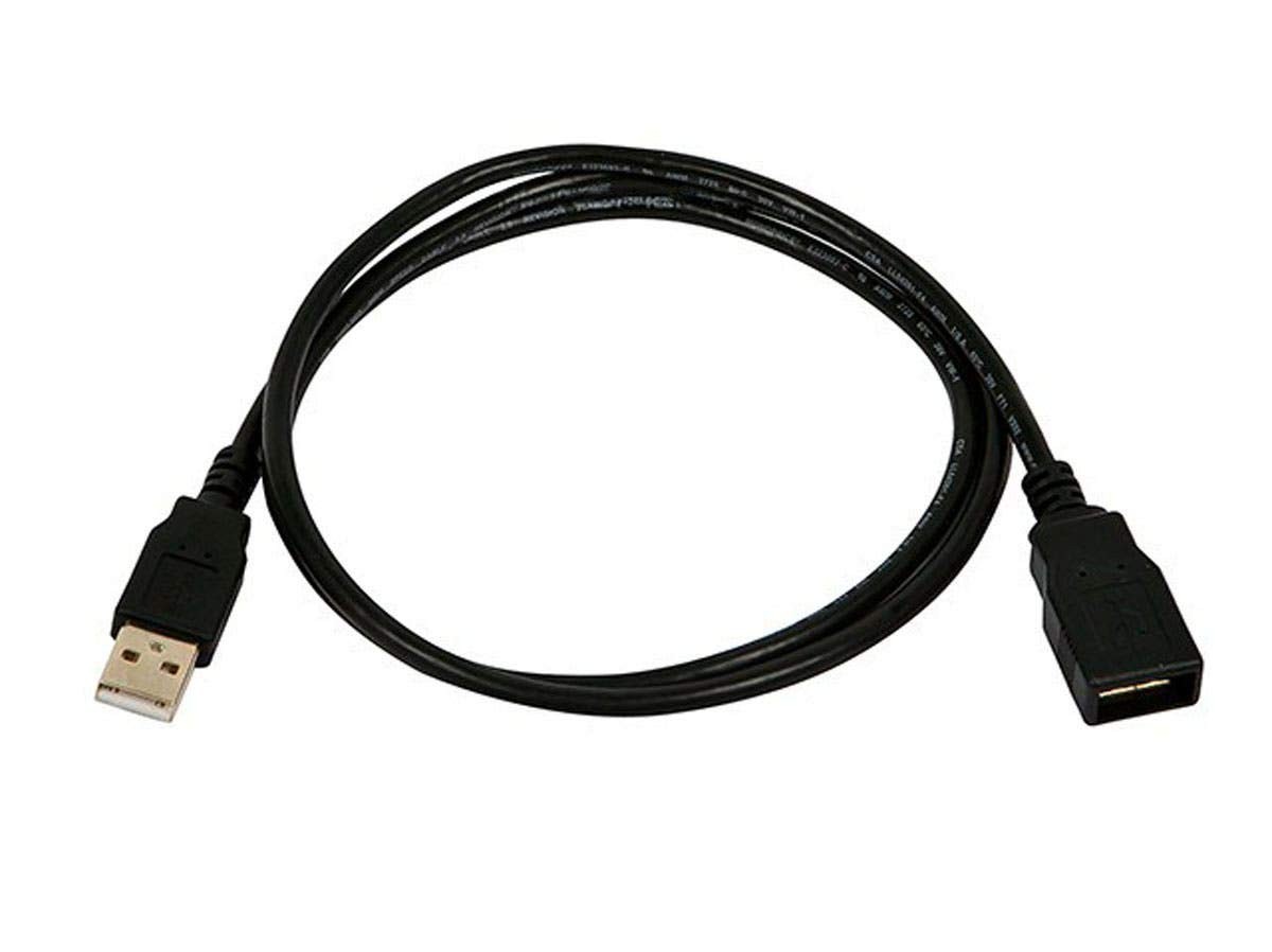 Reliable USB 2.0 Type-A Extension Cable – 3 Feet with Gold Plated Connectors