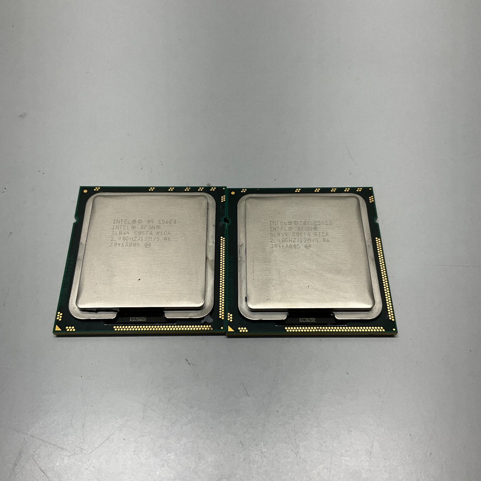 Lot of 2 Intel Xeon E5620 @2.40GHz CPUs SLBV4 Quad Core Server Processors