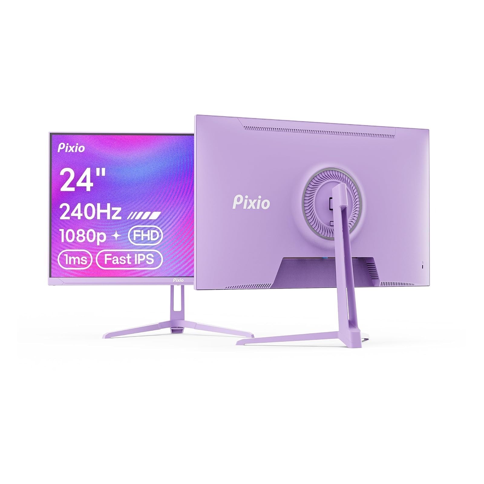 Pixio PX246 Wave Purple 24″ Monitor FHD 1920×1080 120Hz IPS FreeSync