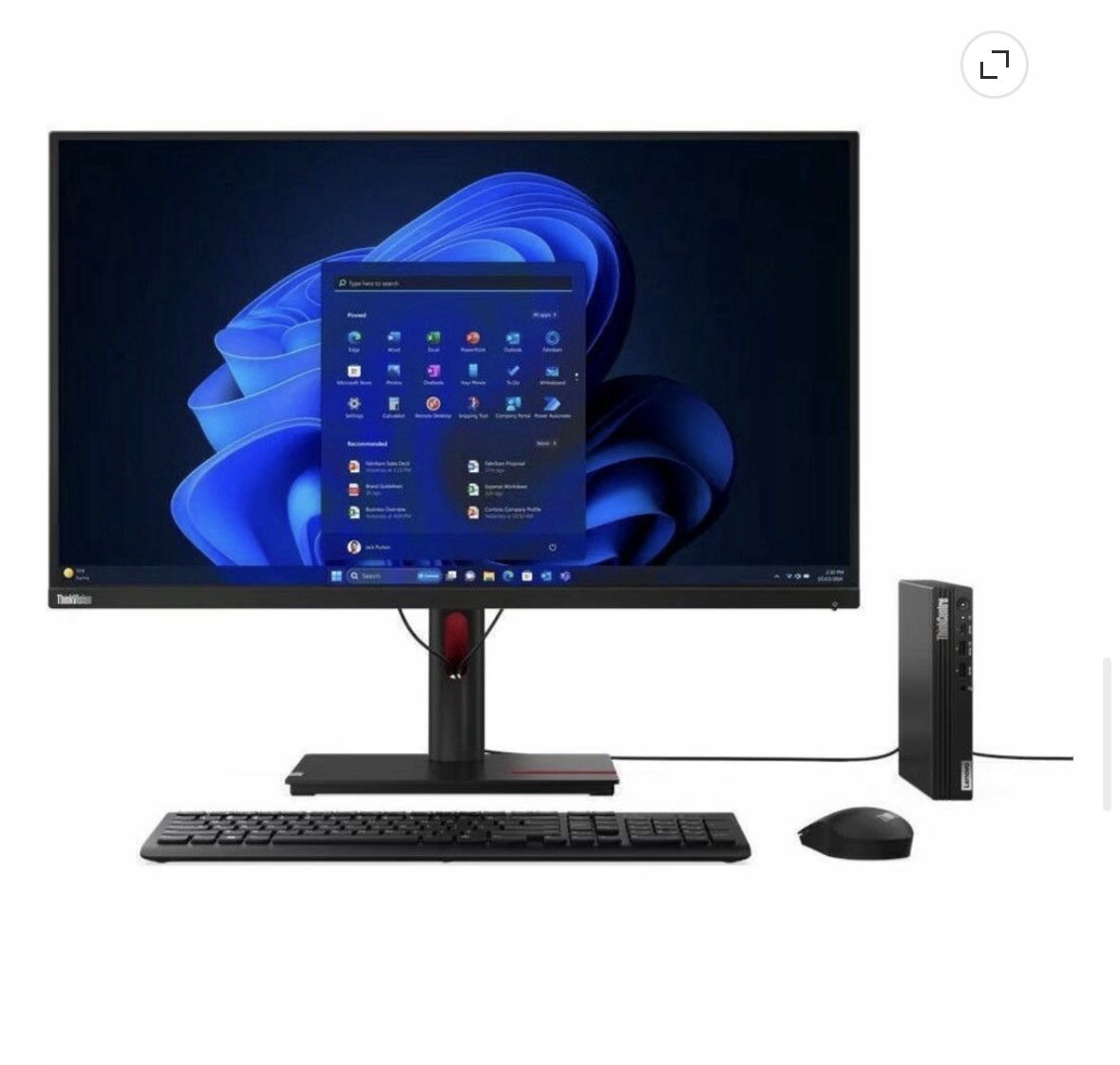 Lenovo Thinkcentre M75Q G5 Desktop Ryzen 7 Pro 8700GE 32GB RAM 1TB SSD W11P