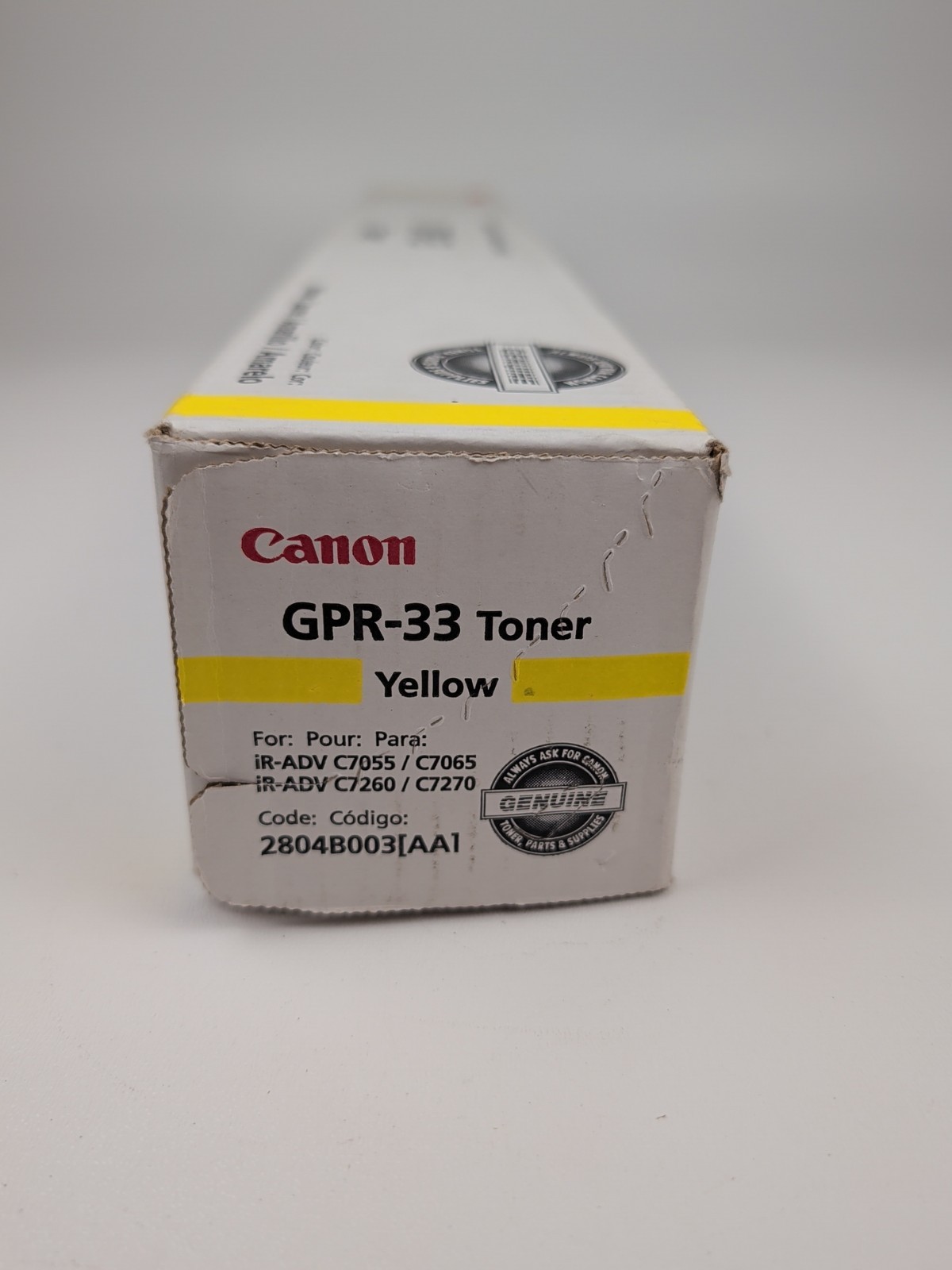 Genuine OEM Canon GPR-33 YELLOW Toner NEW Sealed Box Fast Shipping