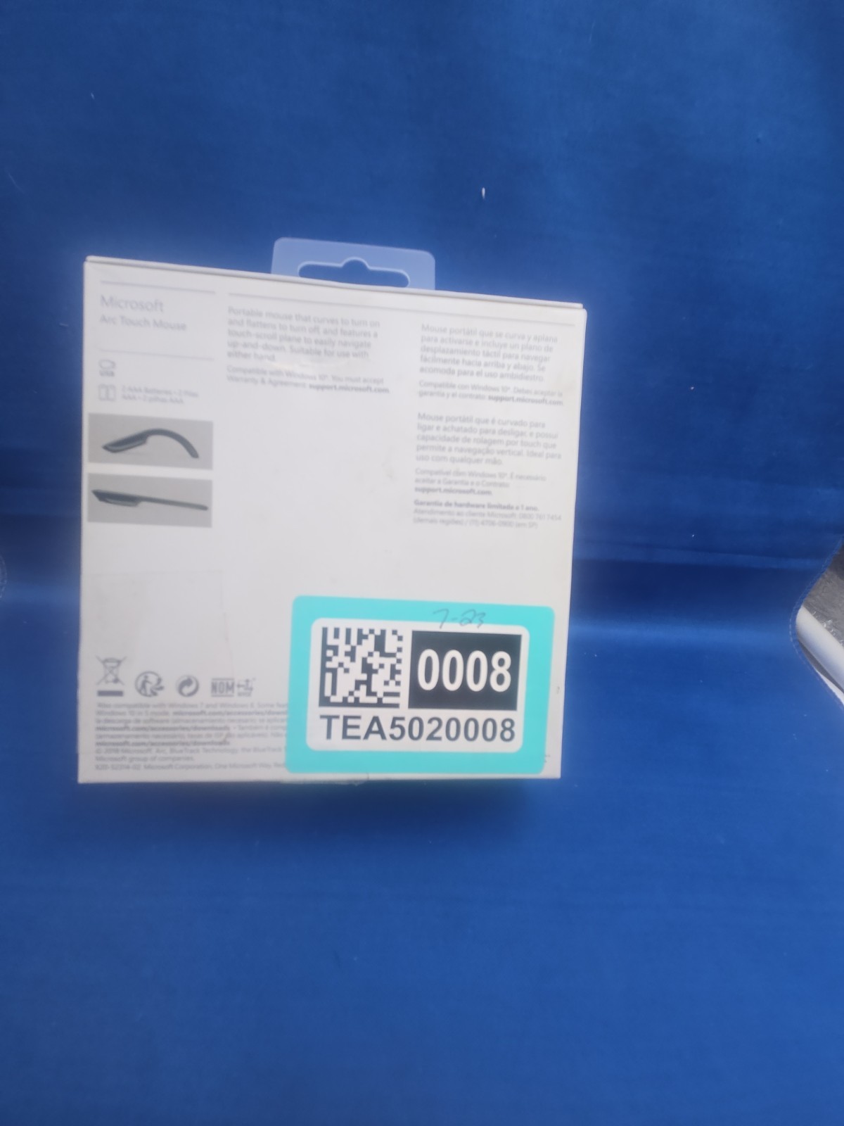 Microsoft Arc Touch Wireless Bluetrack Mouse RVF-00052 Model 1428 1496