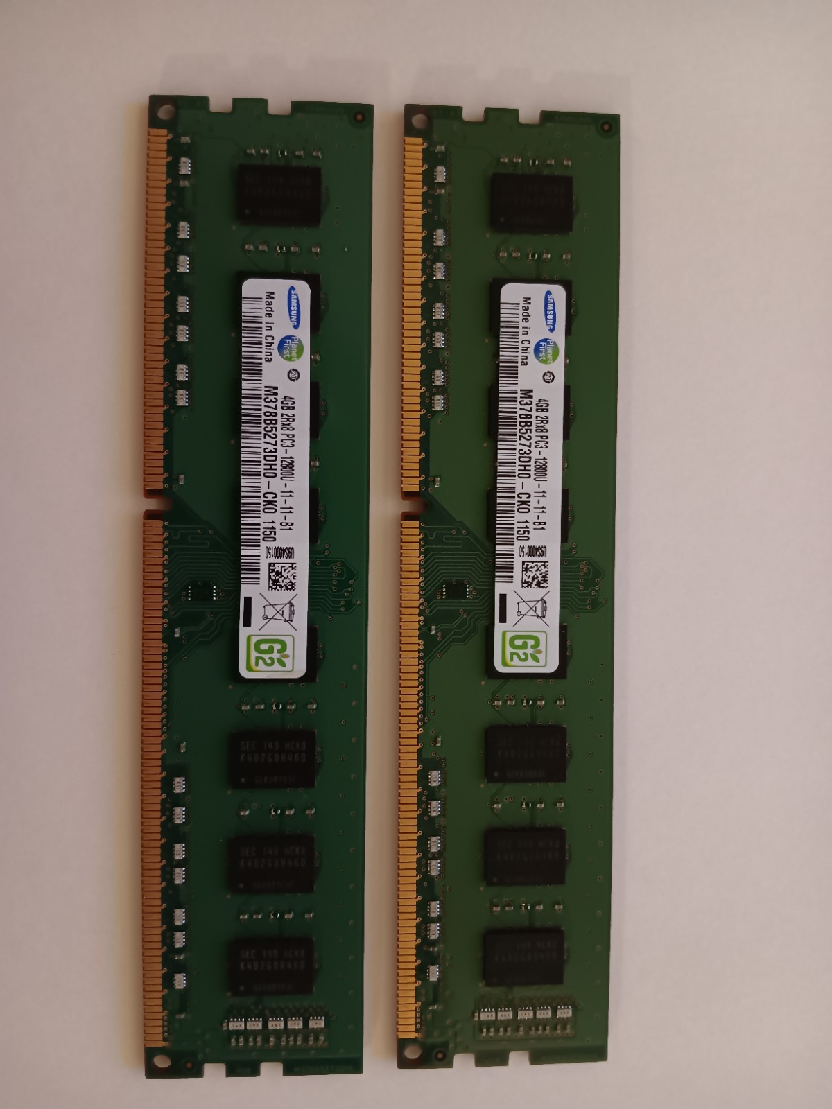 SAMSUNG 8GB (2x4GB) 1RX8PC3-12800U M378B5173QH0-CK0
