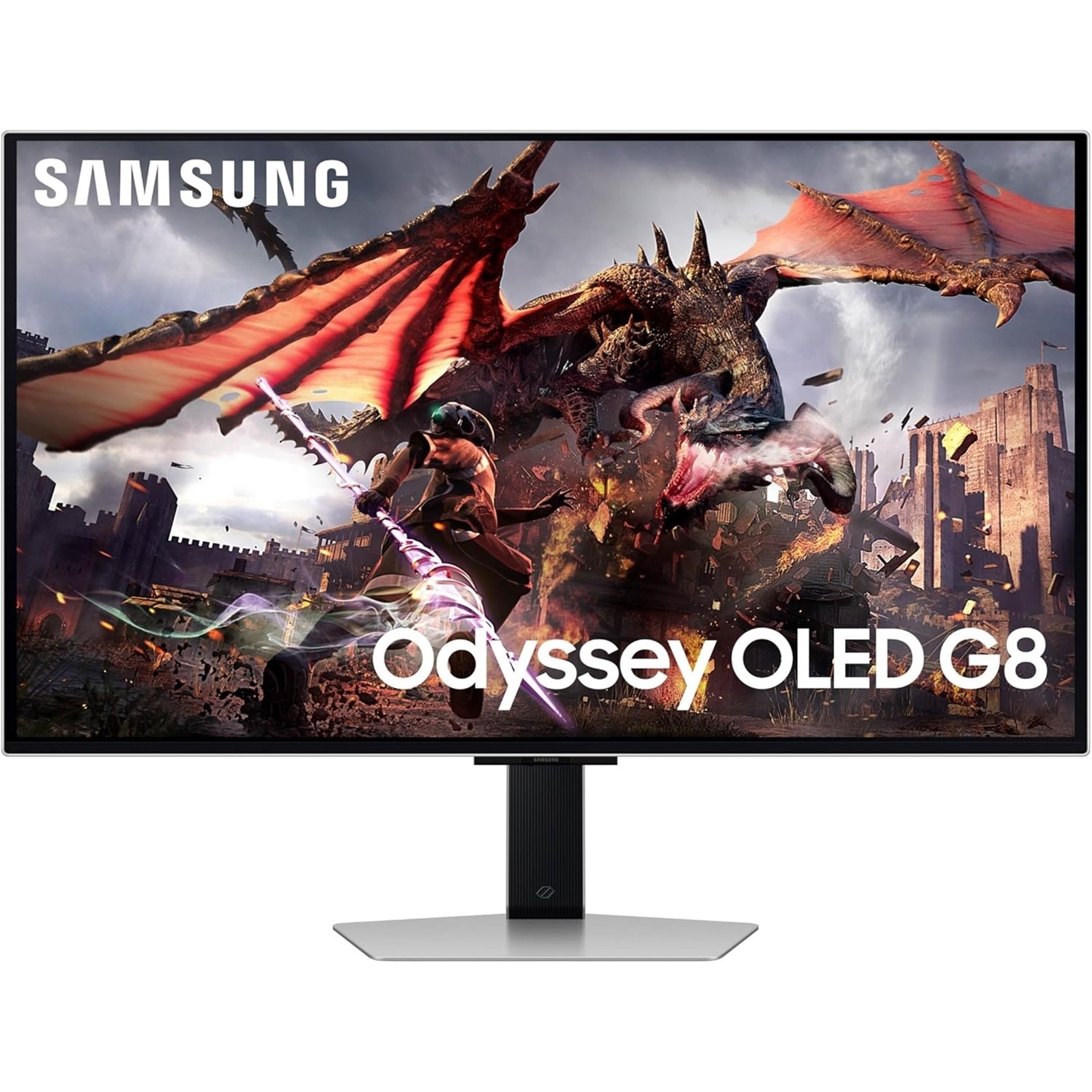 Samsung Odyssey QD-OLED G8 G80SD 32″ 4K OLED, Silver