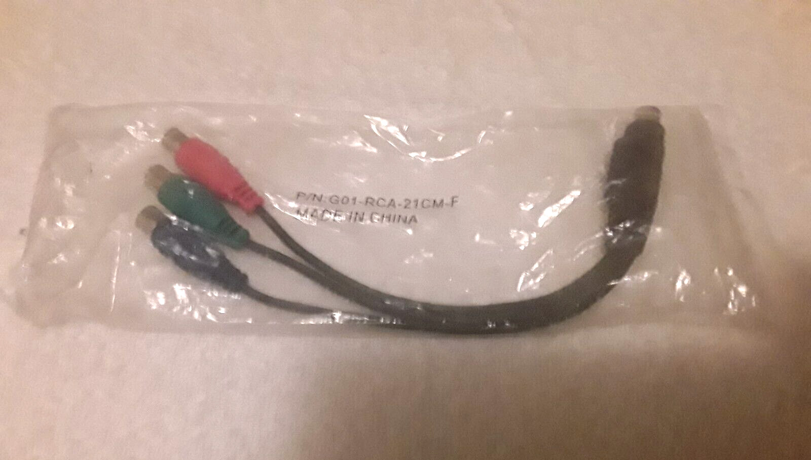 A/V Adapter Video Cable P/N G01-RCA-21CM-F