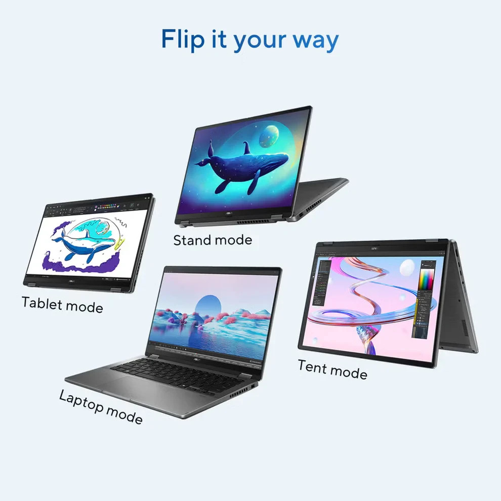 ASUS Vivobook Flip 14” OLED Touch Copilot+ PC (Ultra 7 256V, 16GB, 1TB)