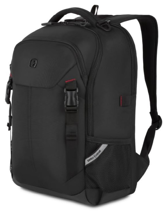 SwissGear Civic Pro Laptop Backpack, Black 5213 , 18″x13.25″x7