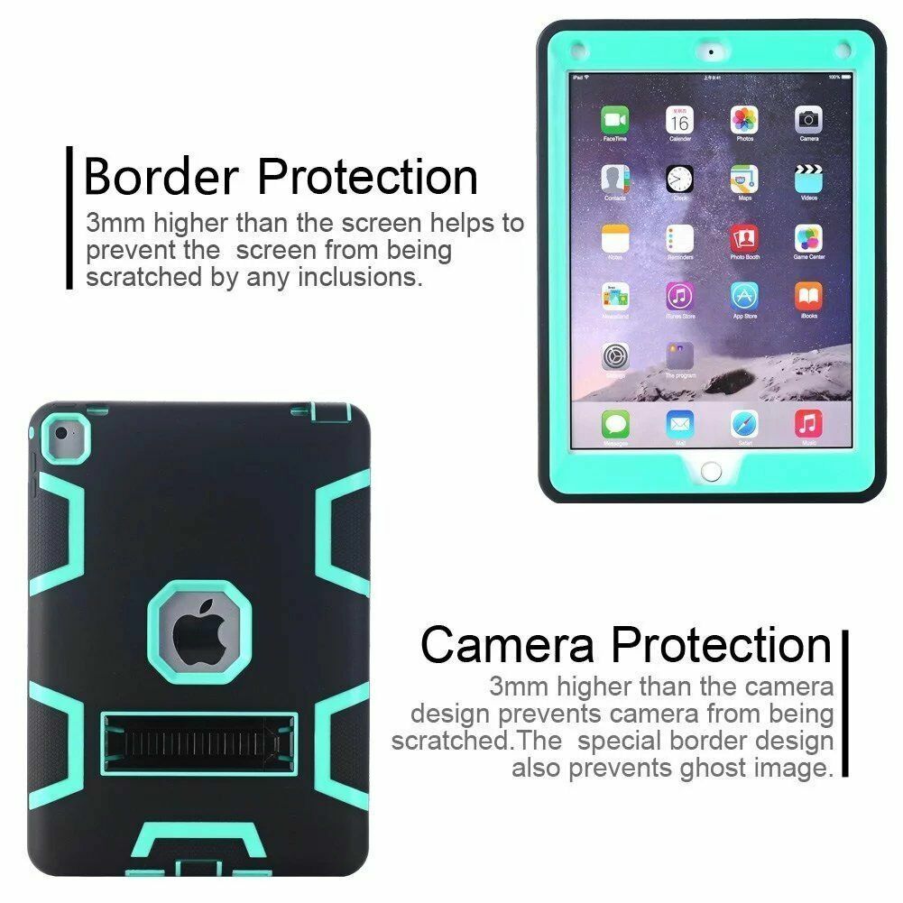 For iPad 6th/5th Gen Case 9.7″ Shockproof Heavy Duty Cover + Screen Protector